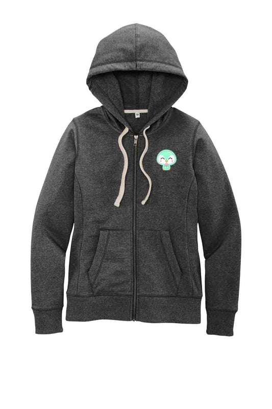 Suzy's Scoops Co - Ladies Recycled Hooded Zip Sweatshirt