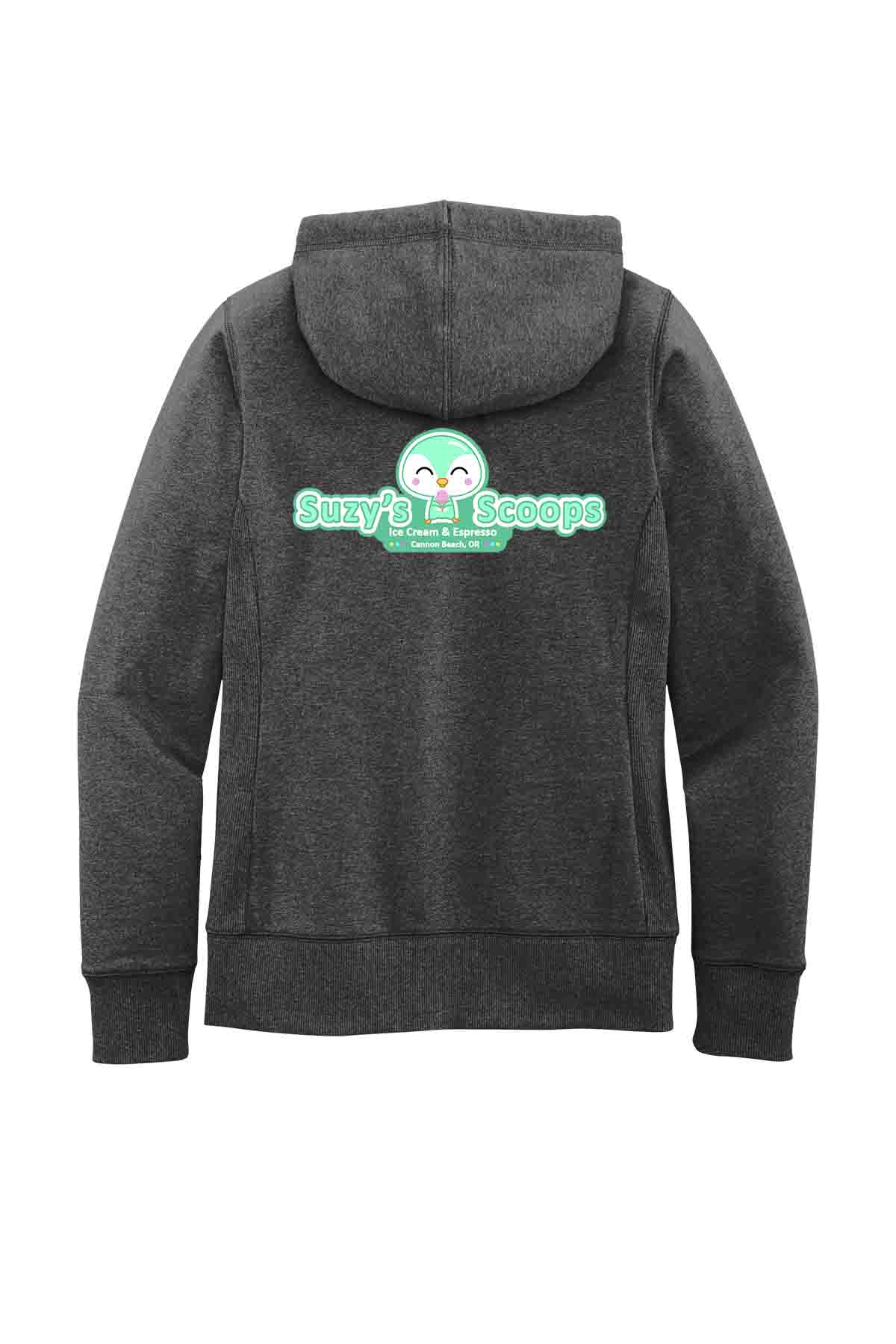 Suzy's Scoops Co - Ladies Recycled Hooded Zip Sweatshirt