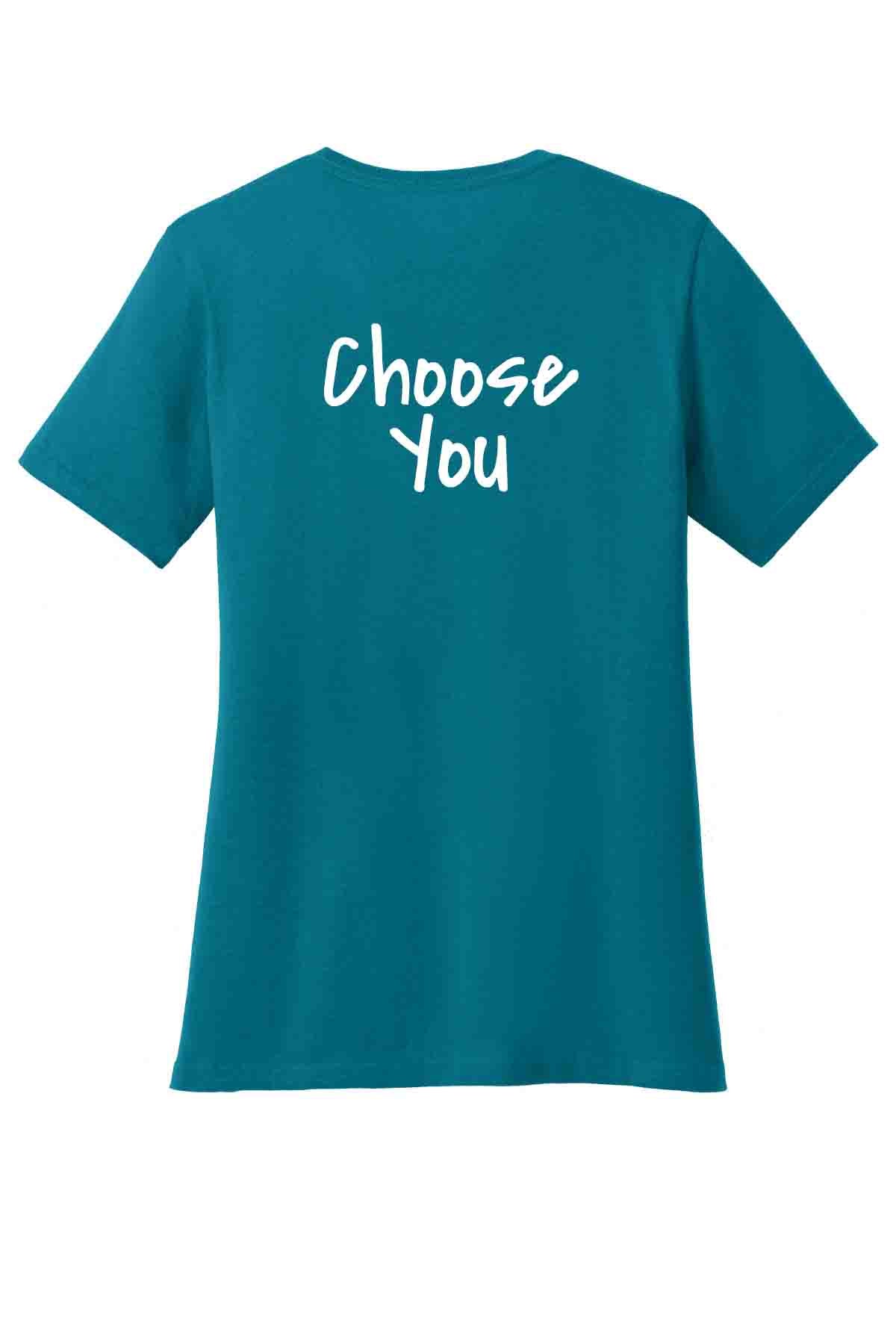 Gia Shaw - Choose You - Ladies V-Neck T-Shirt