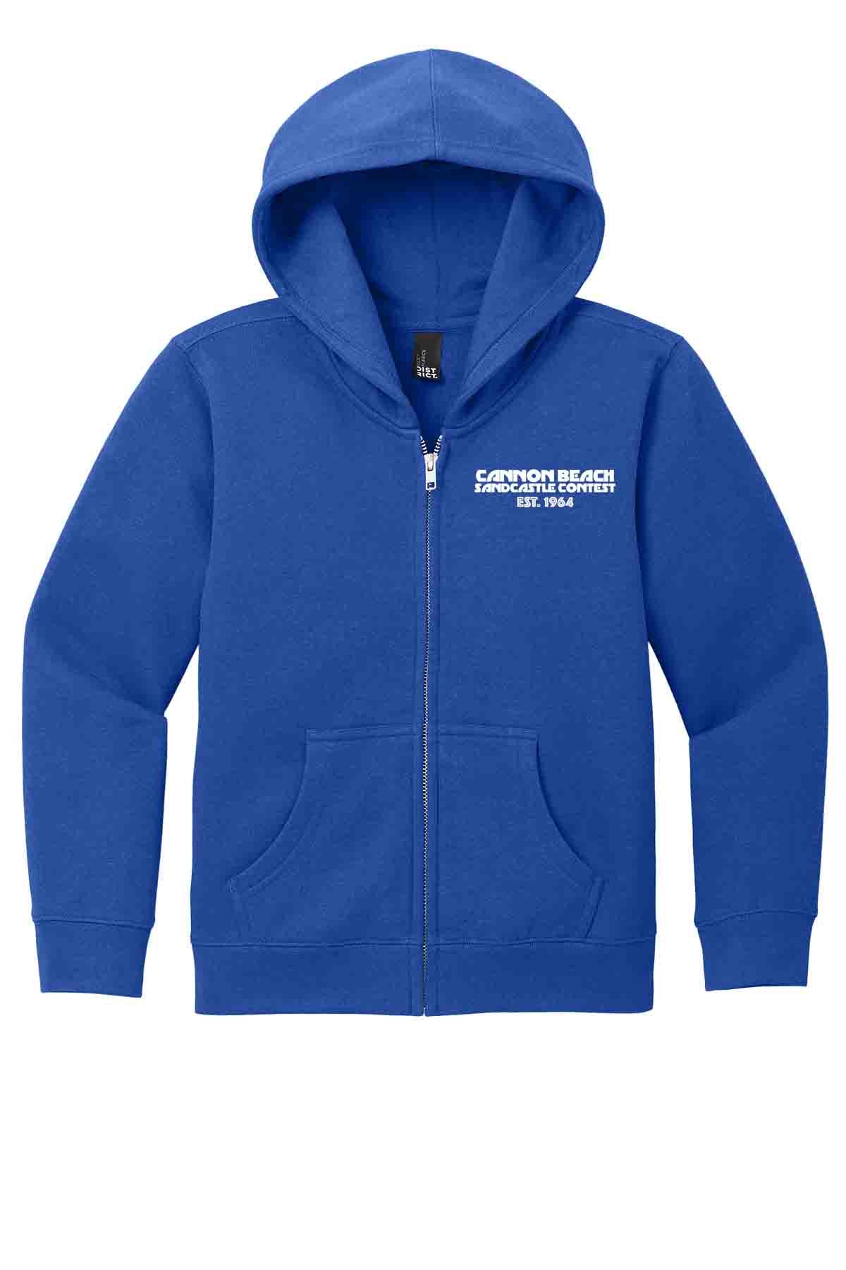 Sandcastle Contest Logo - Youth Hooded Zip Sweatshirt