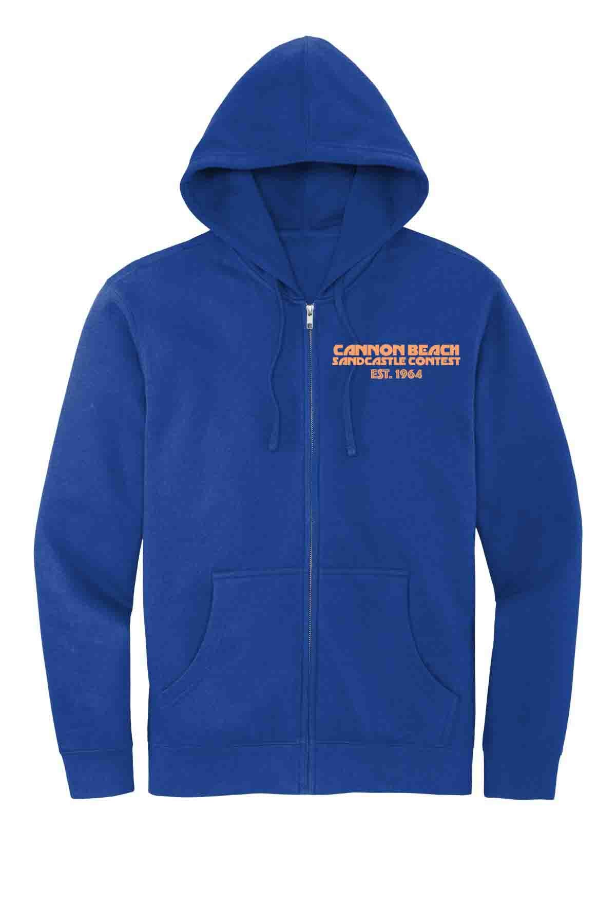 Sandcastle Contest Poster - Hooded Zip Sweatshirt