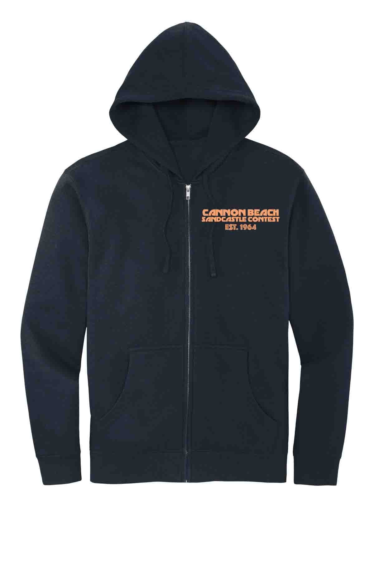 Sandcastle Contest Poster - Hooded Zip Sweatshirt