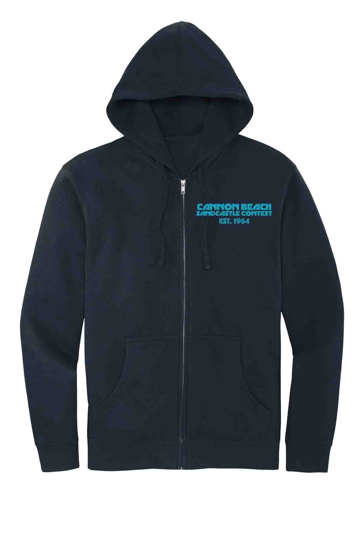 Sandcastle Contest Logo - Hooded Zip Sweatshirt