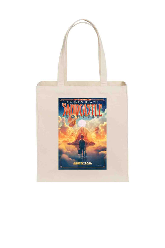 Sandcastle Contest Poster - Grocery Tote (15x13x7)