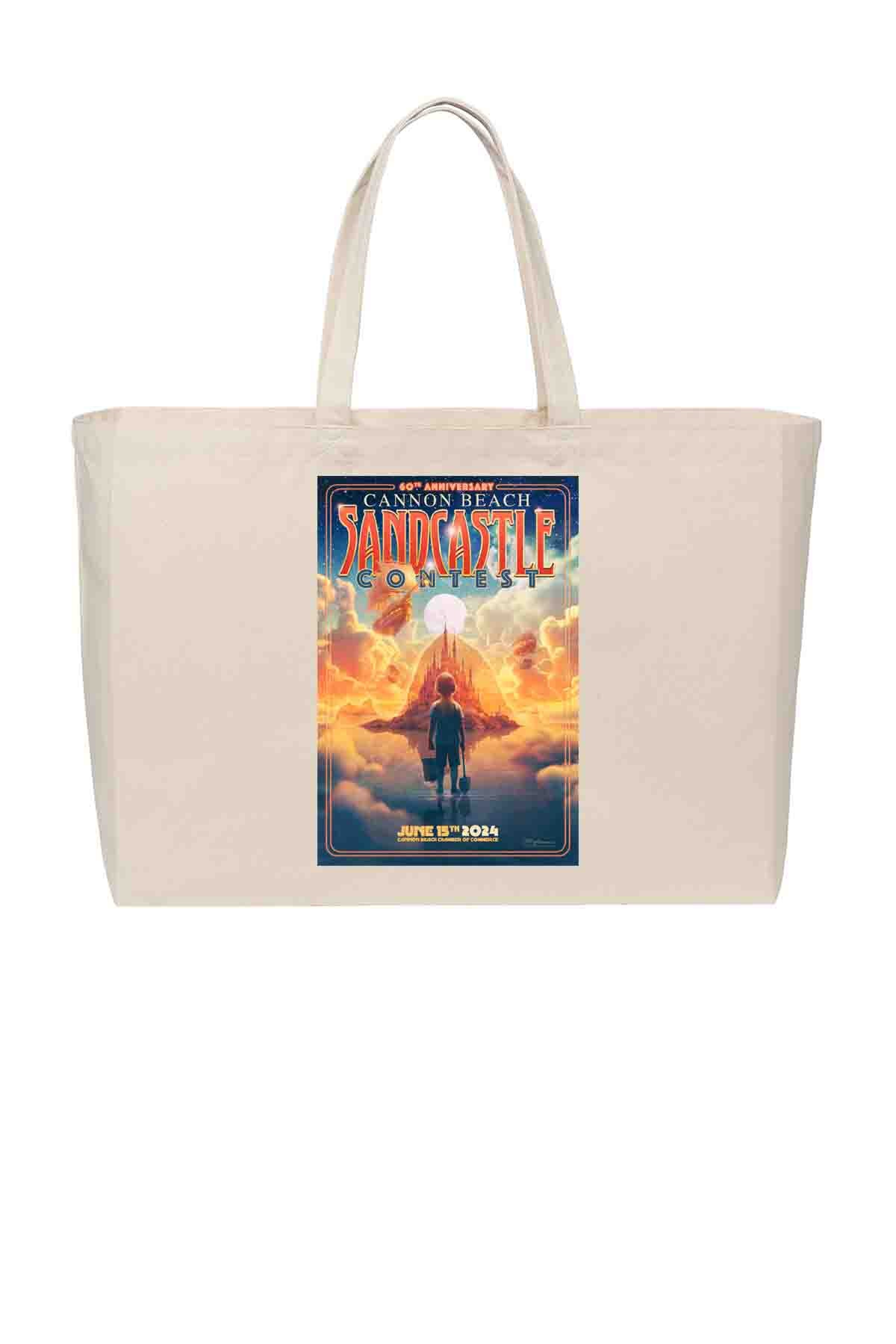 Sandcastle Contest Poster - Beach Tote (15x20x5)