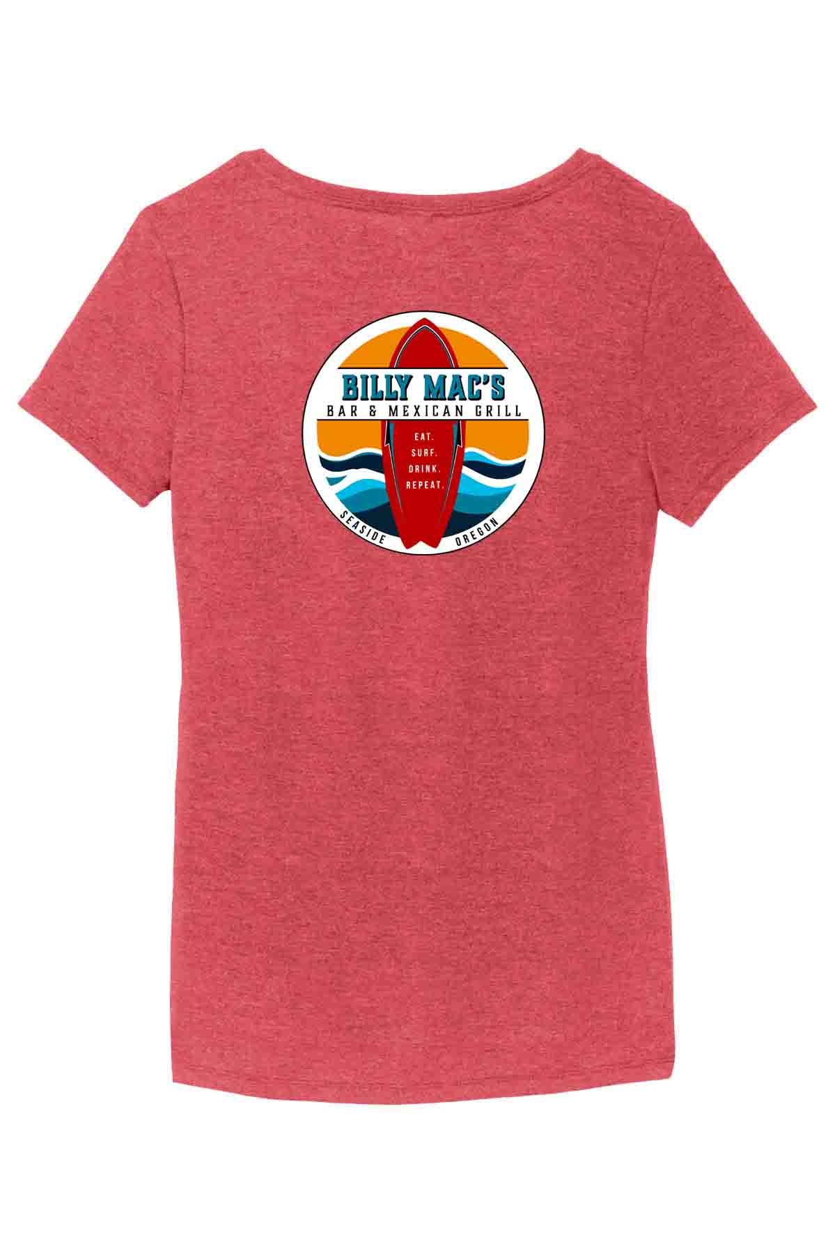 Billy Mac's - Ladies V-Neck T-Shirt