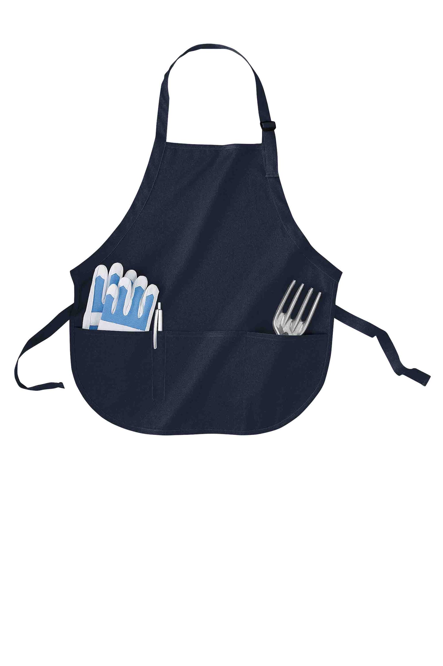 Medium-Length Apron with Pockets