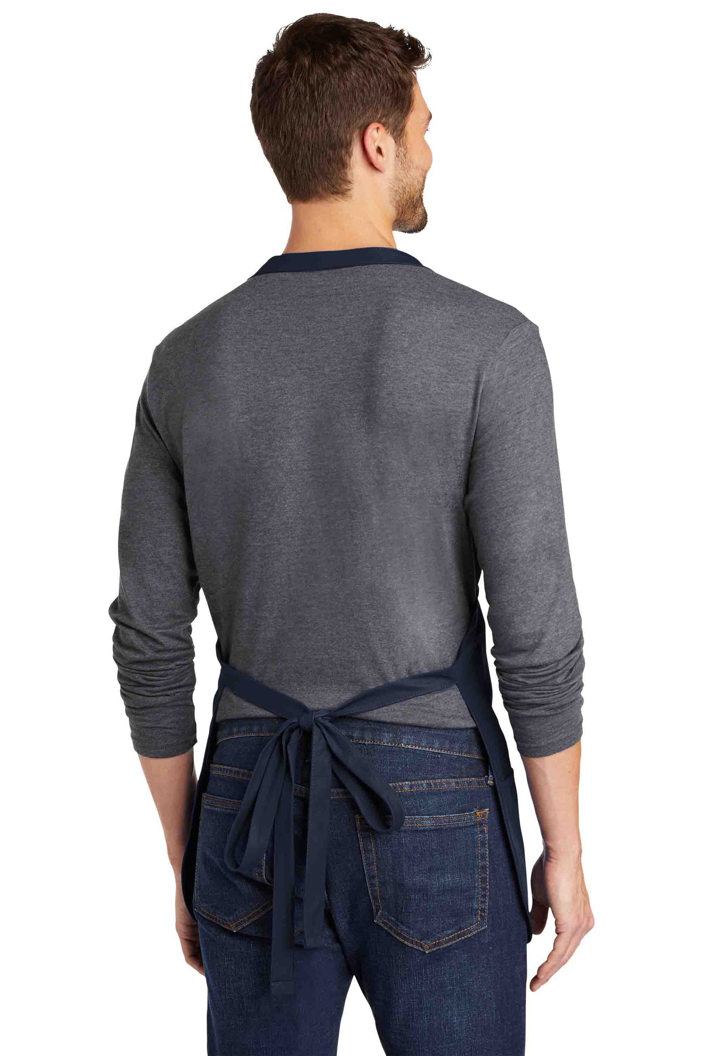 Medium-Length Apron with Pockets