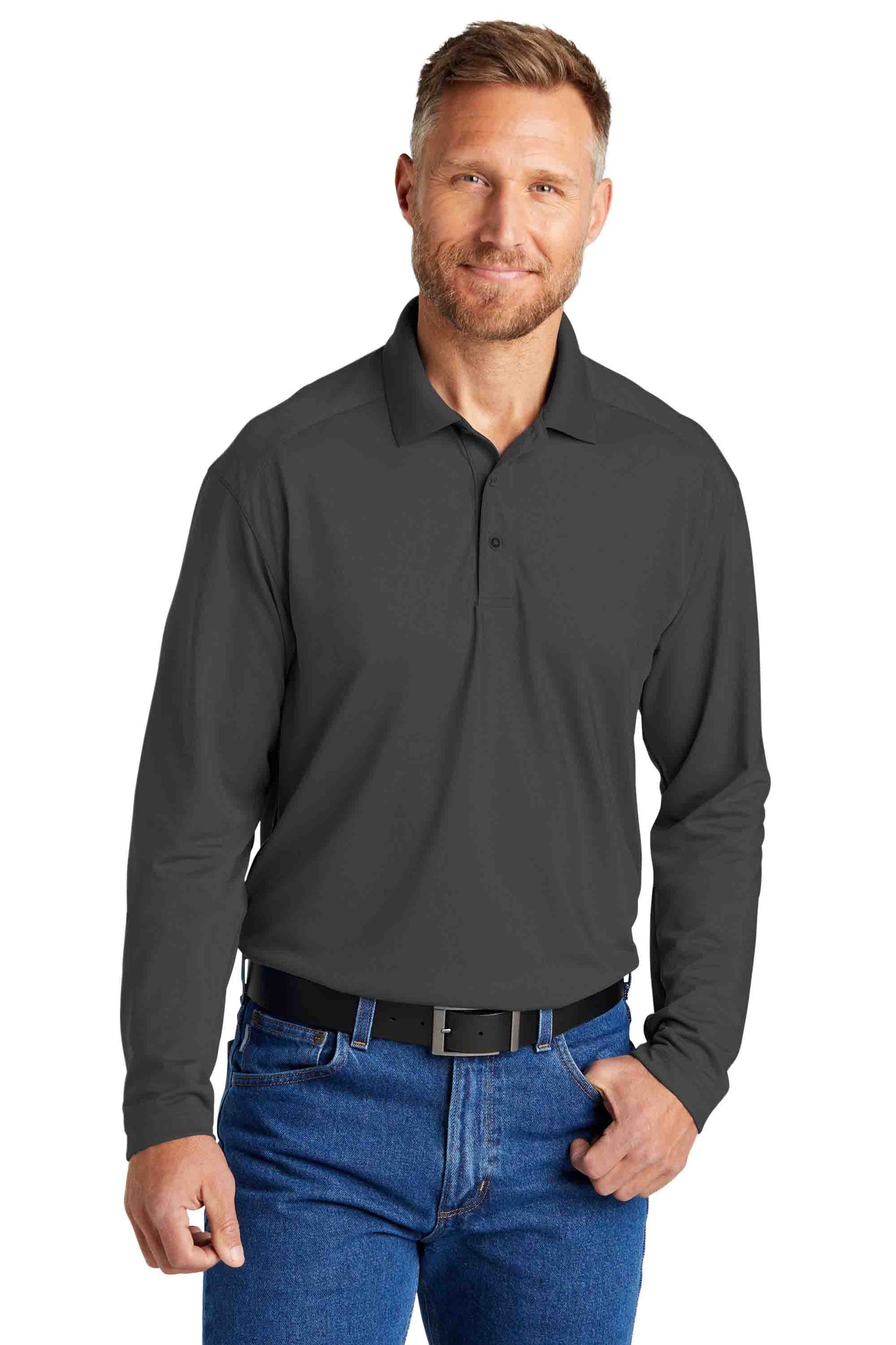 Snag-Proof Long Sleeve Polo