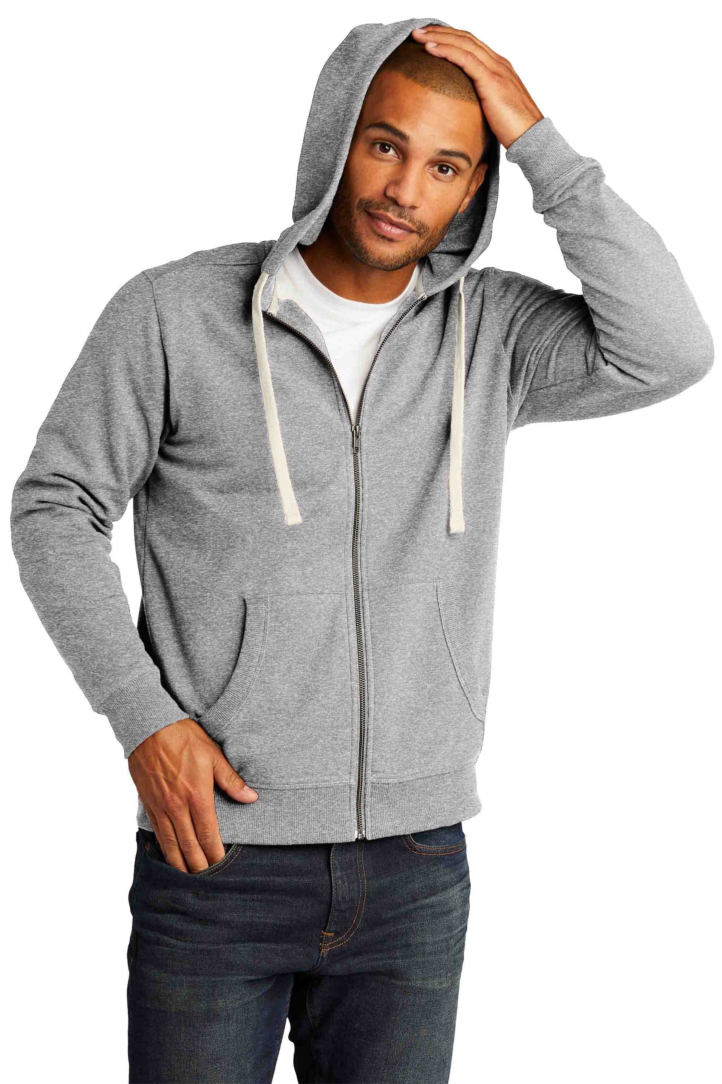 Recycled Hooded Zip Sweatshirt