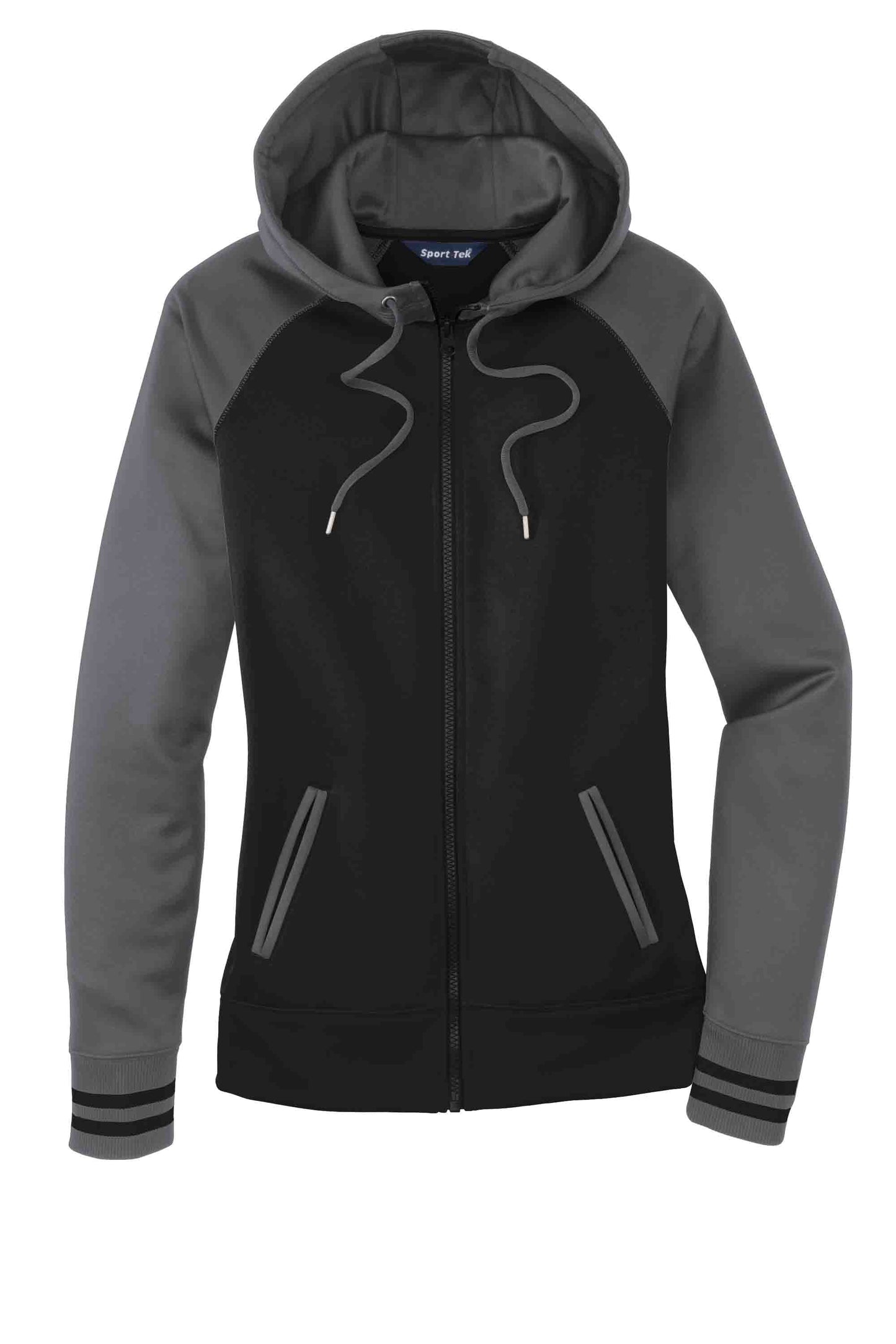 Ladies Varsity Performance Hooded Zip Sweatshirt