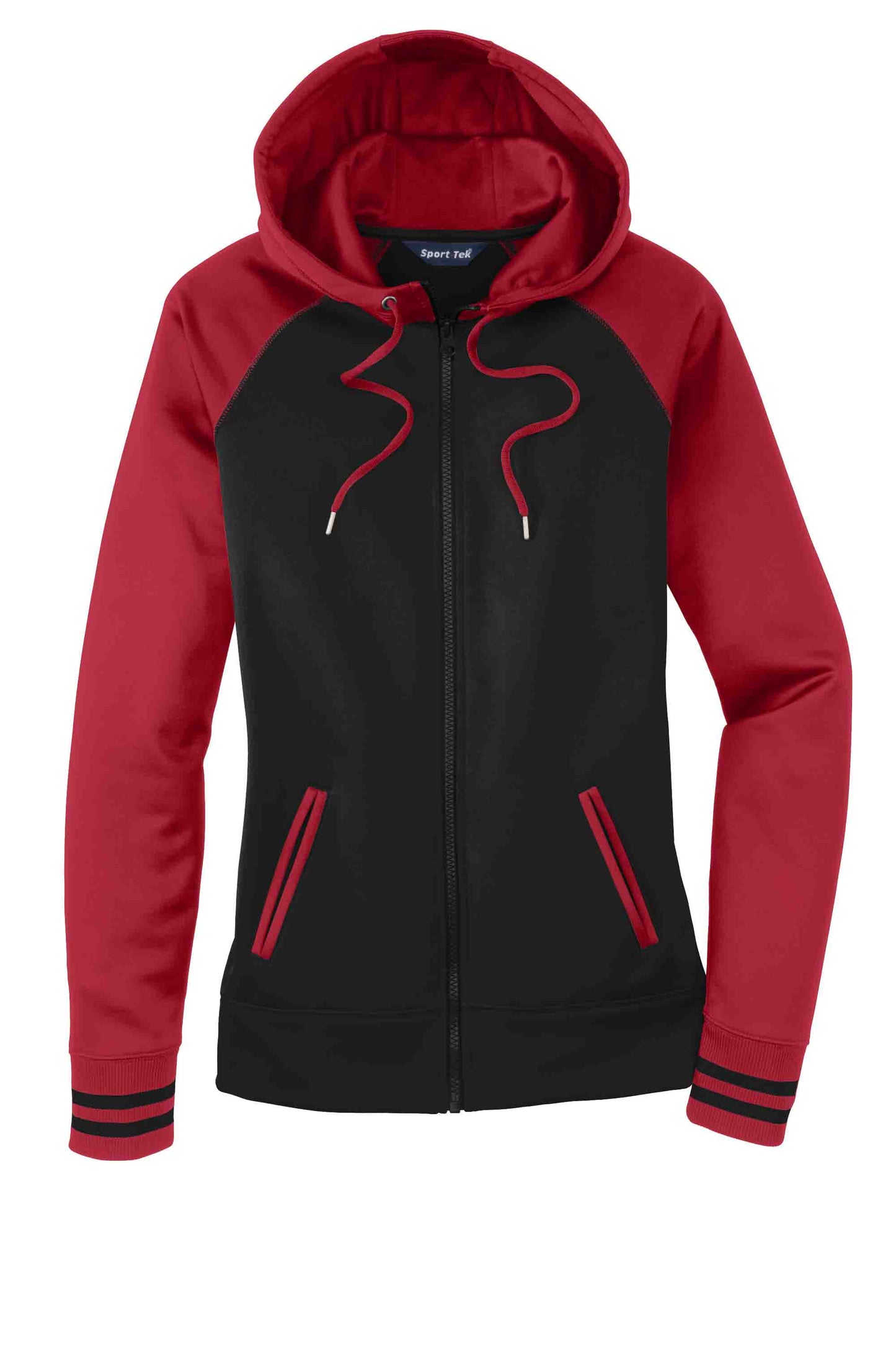 Ladies Varsity Performance Hooded Zip Sweatshirt