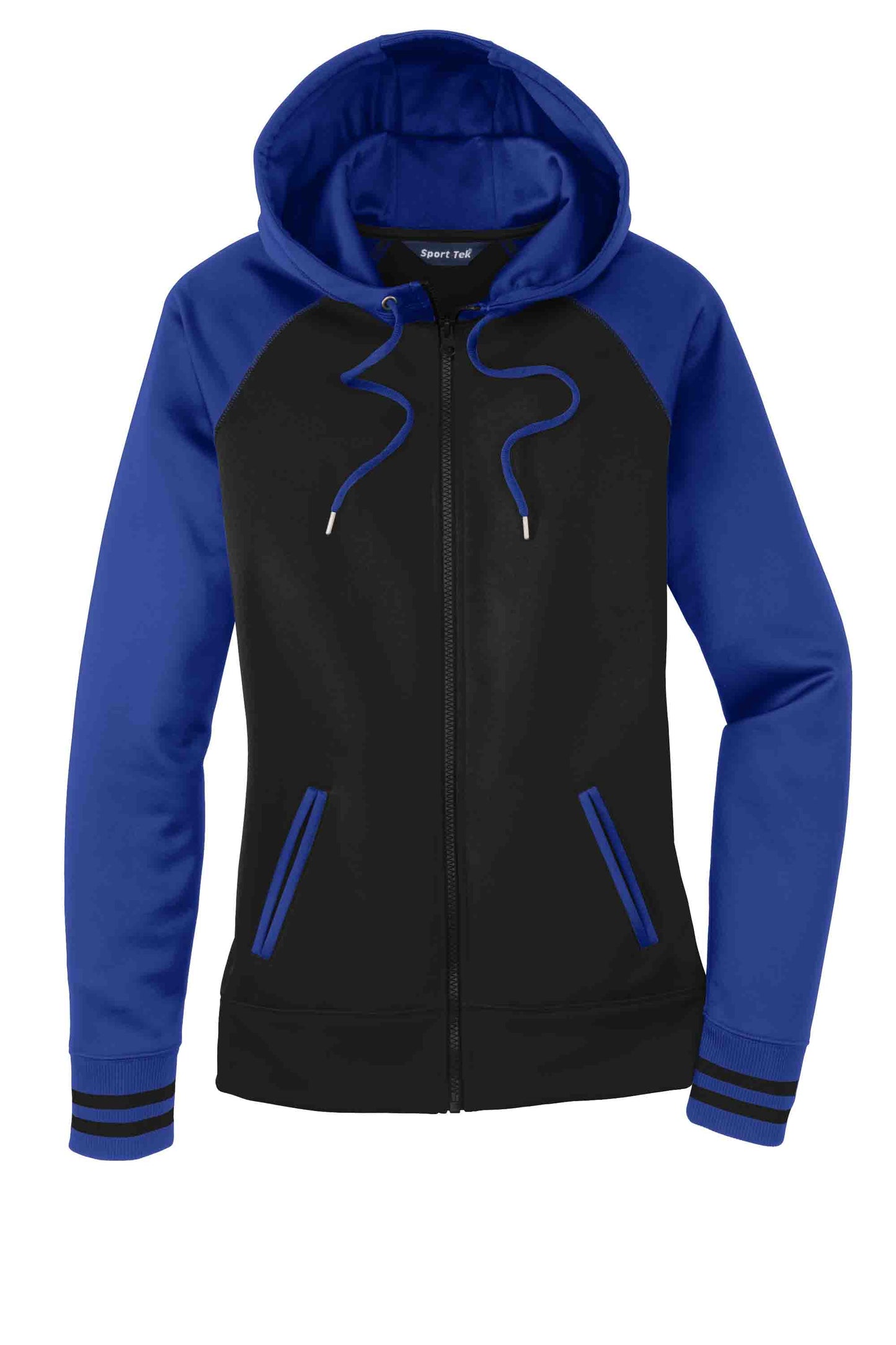 Ladies Varsity Performance Hooded Zip Sweatshirt