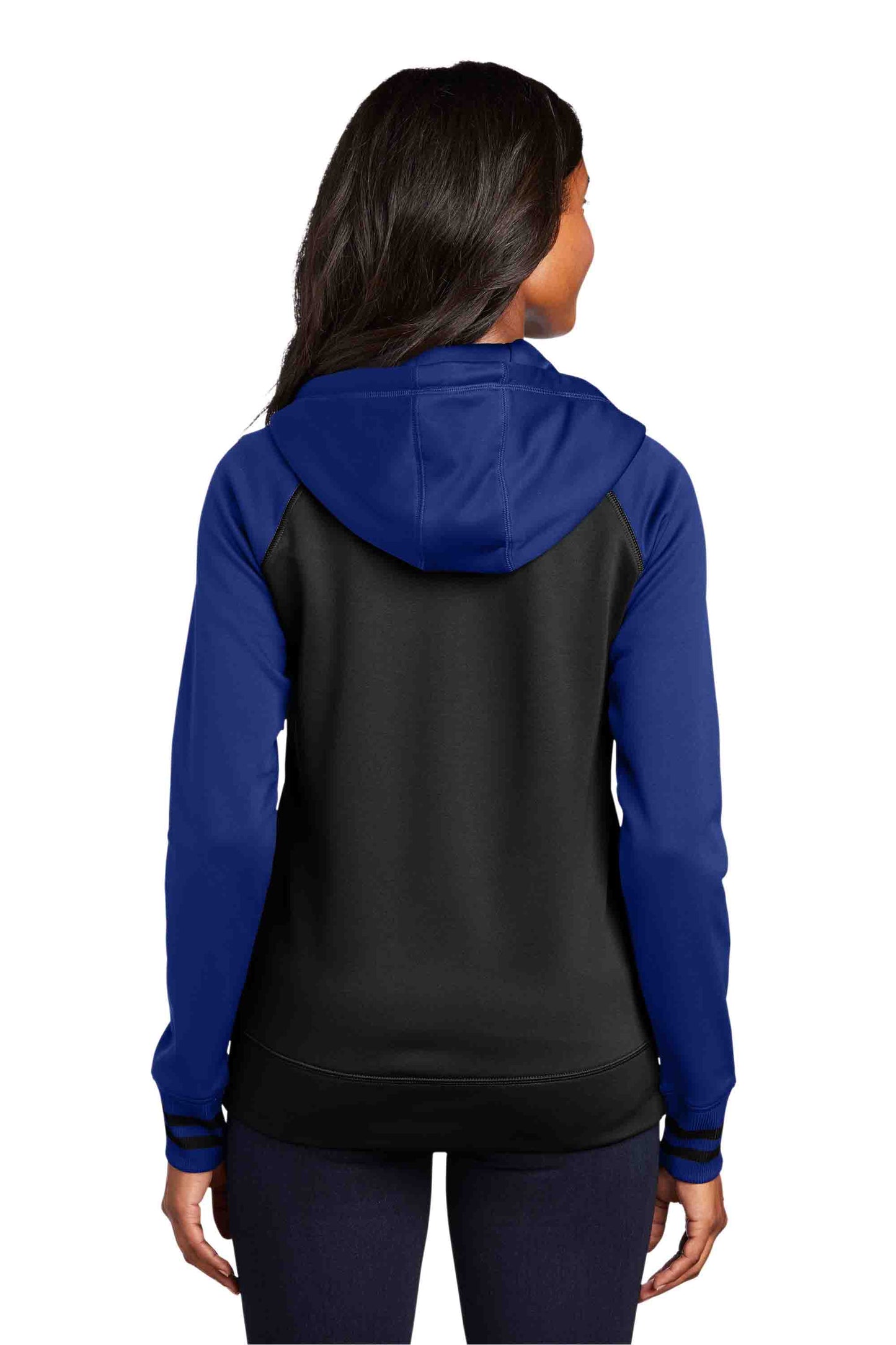 Ladies Varsity Performance Hooded Zip Sweatshirt