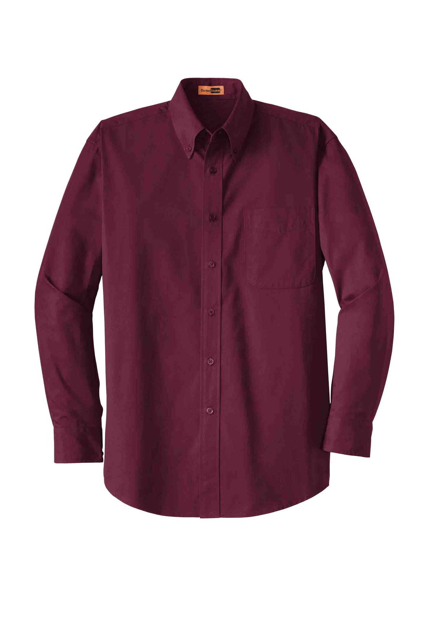 Rugged Stain Release Long Sleeve Button-Down Shirt