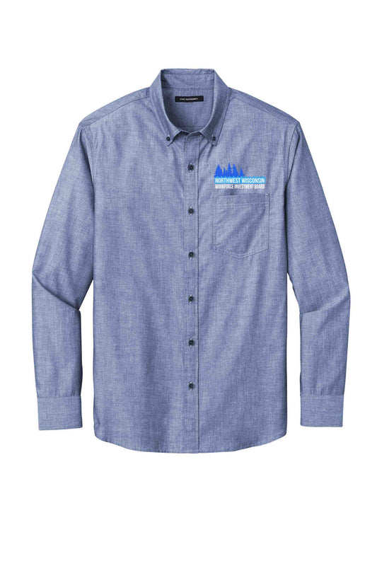 NWWIB-Long Sleeve Button-Down Shirt