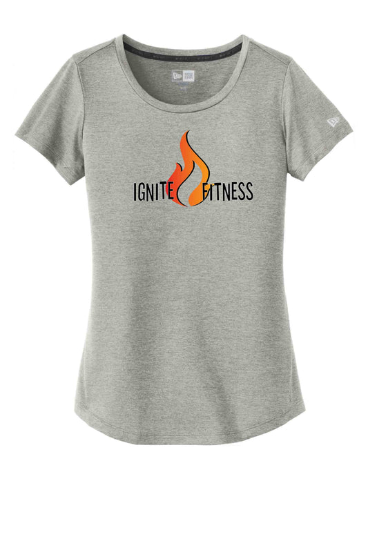 Ignite Fitness - New Era Ladies Classic Scoop Neck Performance T-Shirt