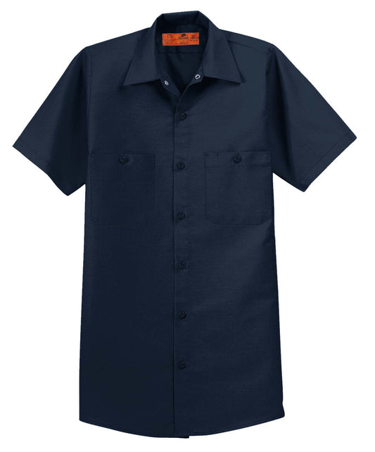 Red Kap Short Sleeve Button-Down Industrial Shirt